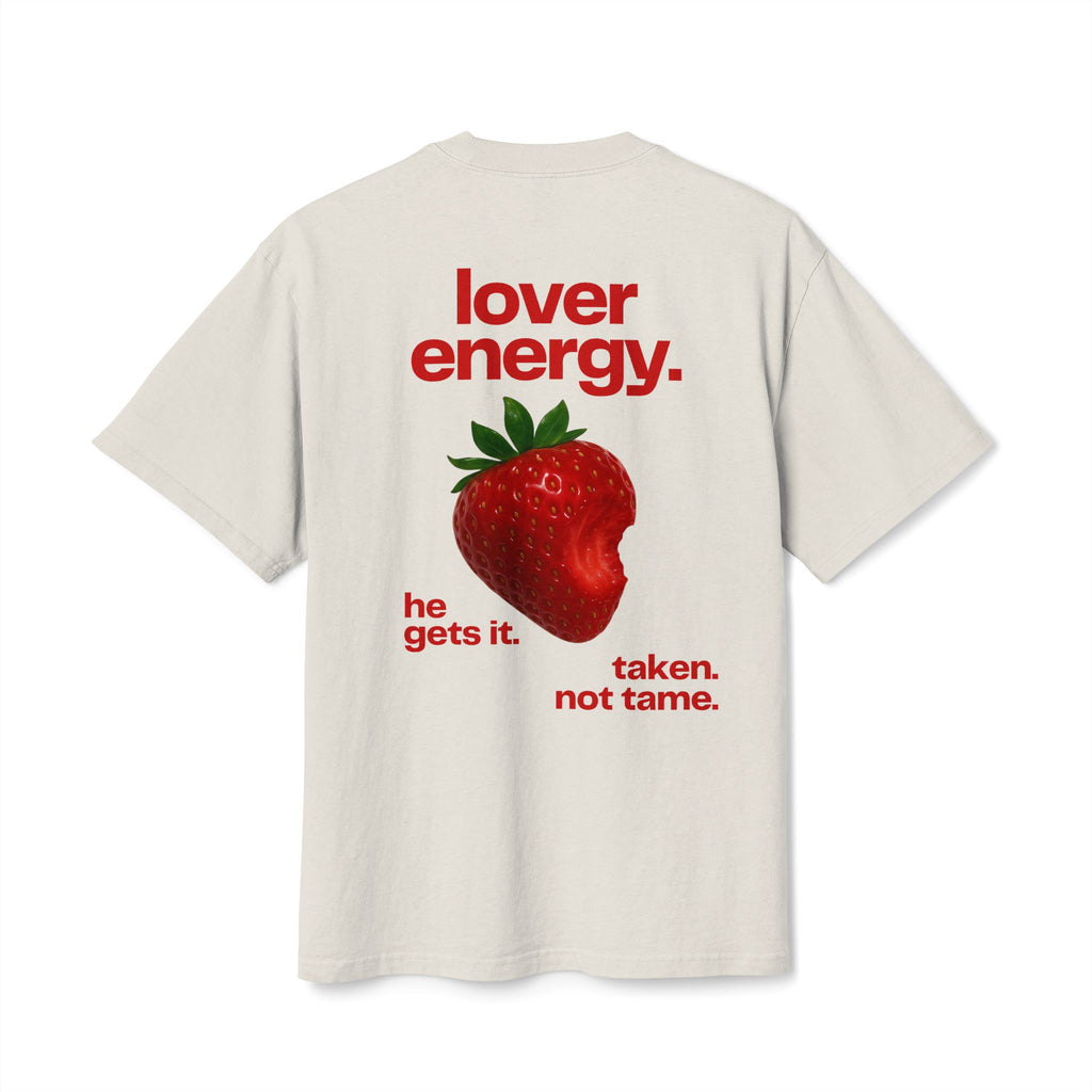 Dámské tričko Lover Energy Strawberry – „on to chápe. zadaný. nezkrotný.“ tričko s potiskem