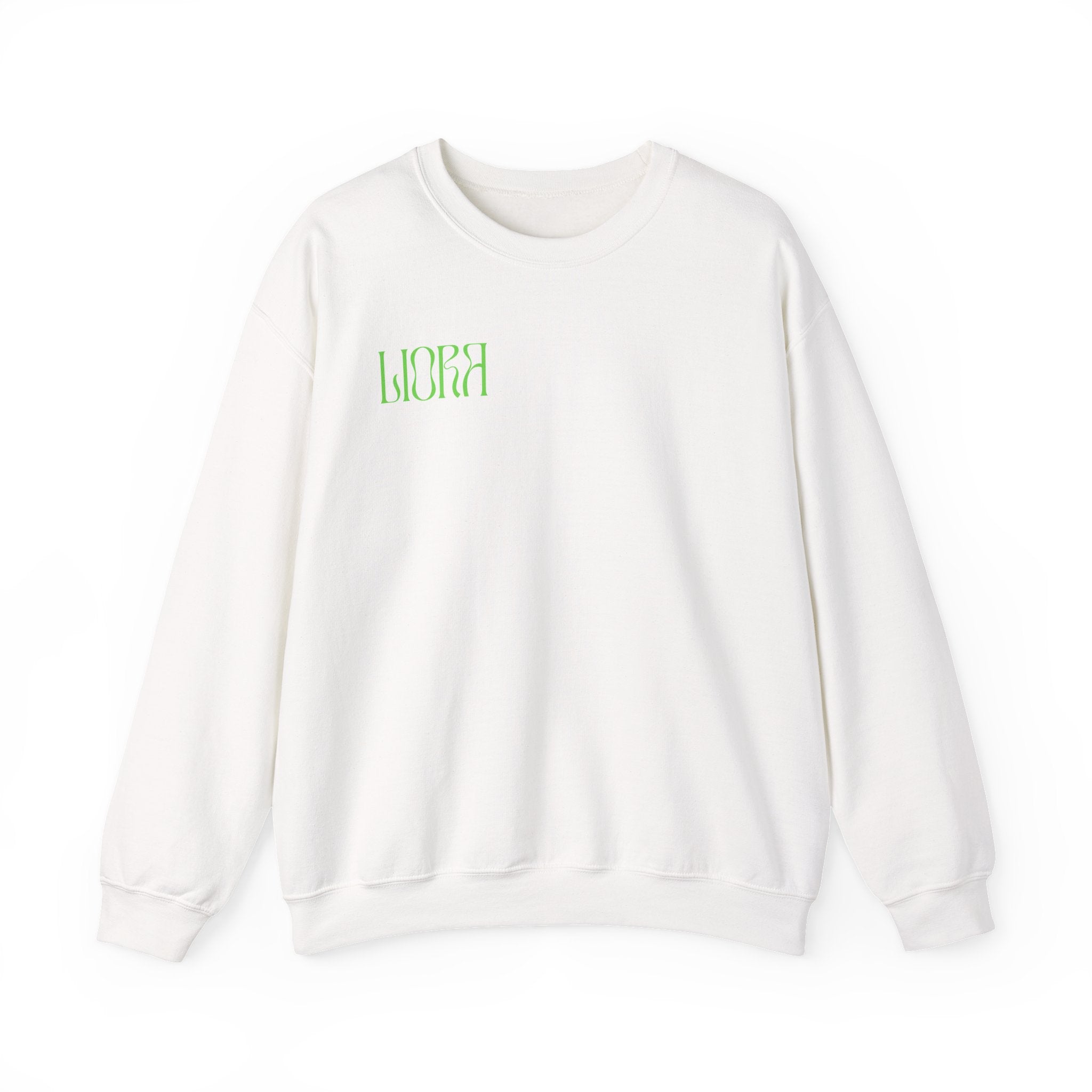Retro Vaporwave Crewneck Sweatshirt — "LIORA" Graphic Back Print